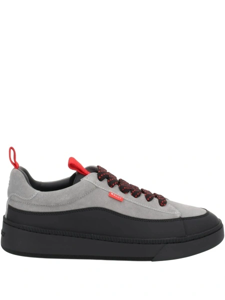 Sneakers Bally gri din poliuretan si piele