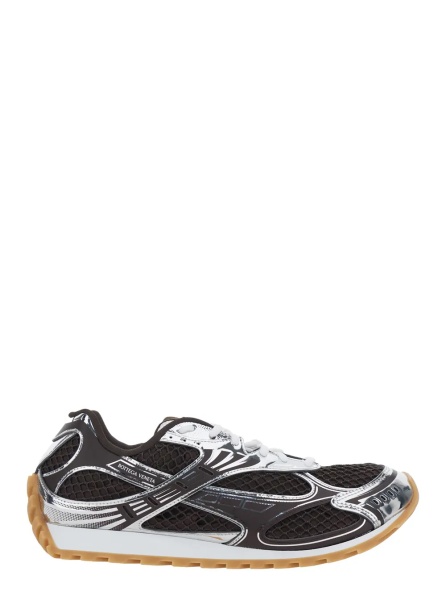 Sneakers Brown Sneaker 'Orbit' with Logo Lettering Detail in Tech Fabric Men