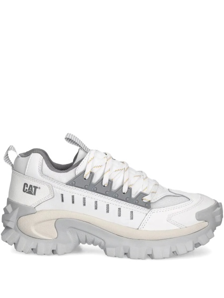 Sneakers Caterpillar albi din piele si material textil