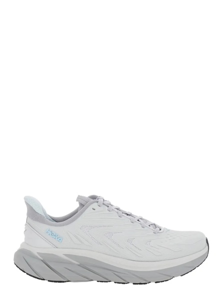 Sneakers 'Clifton' white Sneakers Low Top with Mesh Inserts and lateral logo in Tech Fabric Unisex