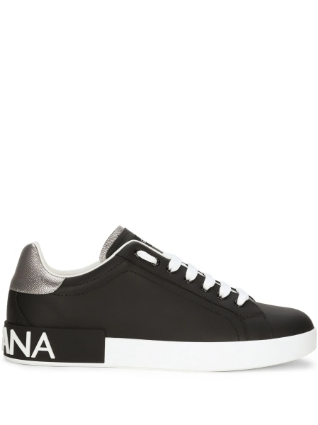 Sneakers Dolce & Gabbana negri din piele