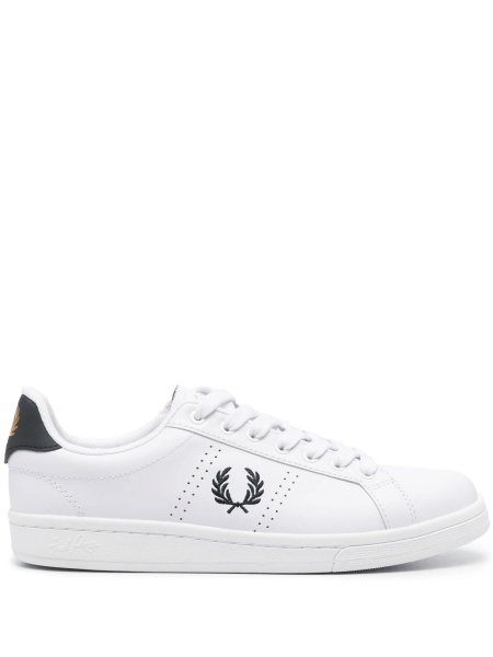 Sneakers Fred Perry albi din piele