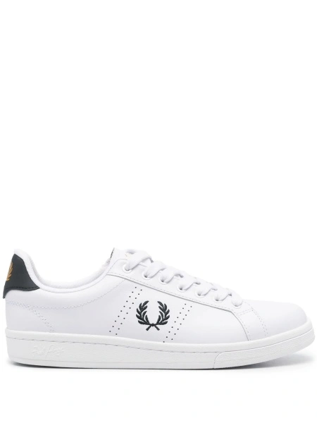 Sneakers Fred Perry albi din piele