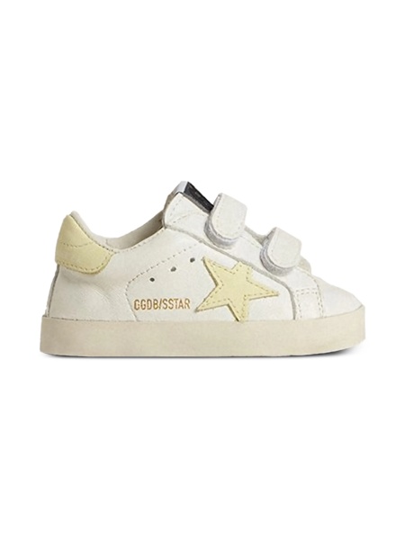 Sneakers Golden Goose albi din piele si pet