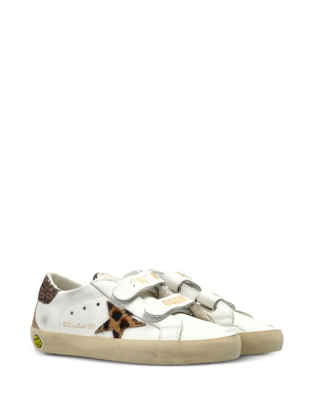 Sneakers Golden Goose albi din piele