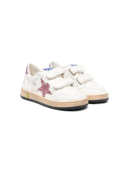 Sneakers Golden Goose albi din polyester si piele