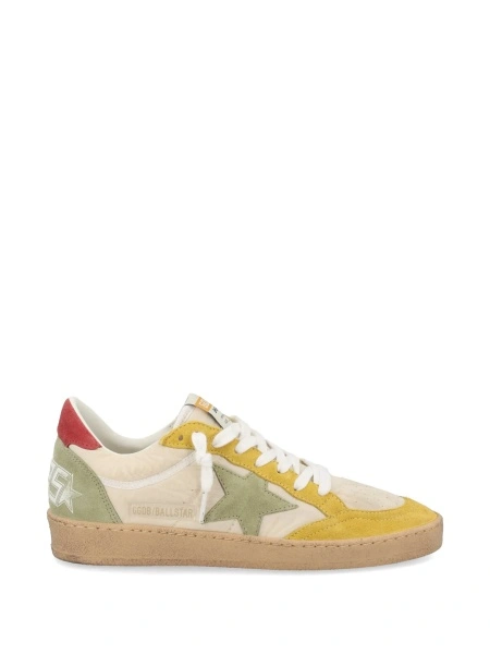 Sneakers Golden Goose neutri din piele si poliamida