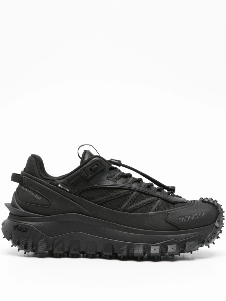 Sneakers Moncler negri din cauciuc si material textil
