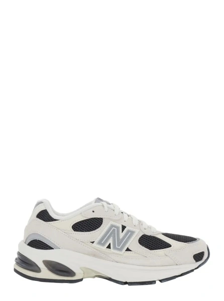 Sneakers New Balance bej din piele si material textil
