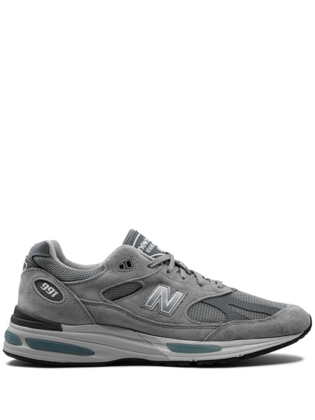 Sneakers New Balance gri din piele intoarsa