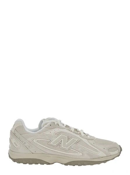Sneakers New Balance gri din piele si material textil 'U204'