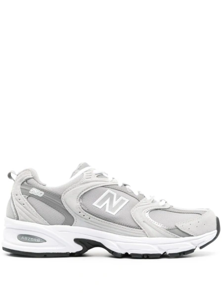 Sneakers New Balance gri din piele si piele intoarsa
