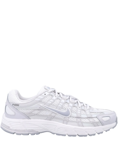Sneakers Nike albi din piele si material textil