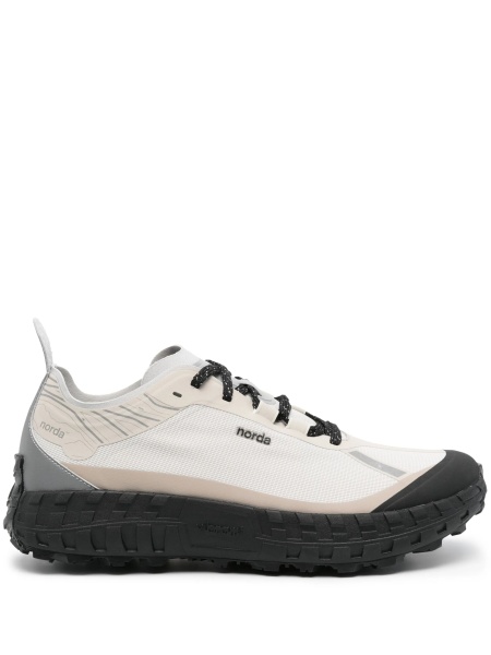 Sneakers NORDA gri din material textil si poliuretan