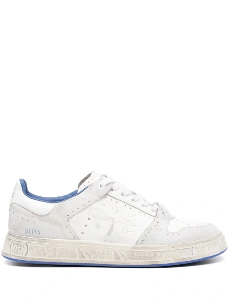 Sneakers Premiata albi din piele