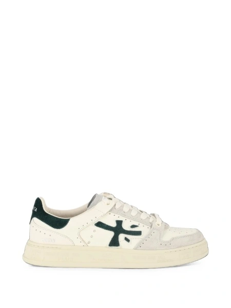 Sneakers Premiata neutri din piele si poliuretan