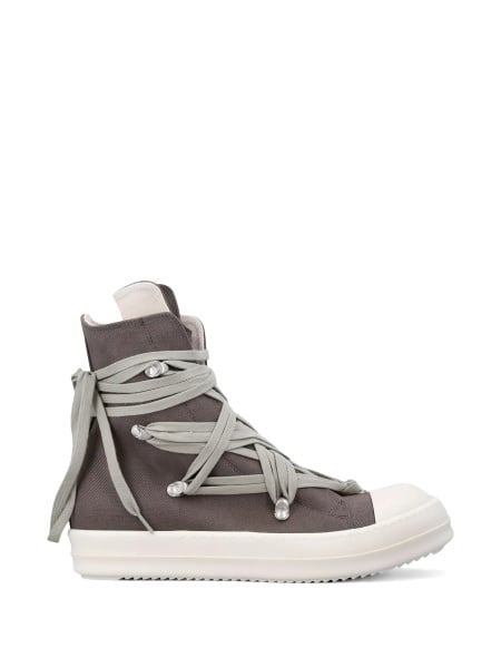 Sneakers Rick Owens gri din bumbac