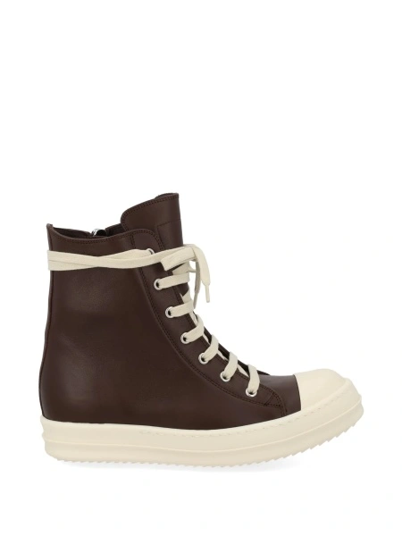 Sneakers Rick Owens maro din piele