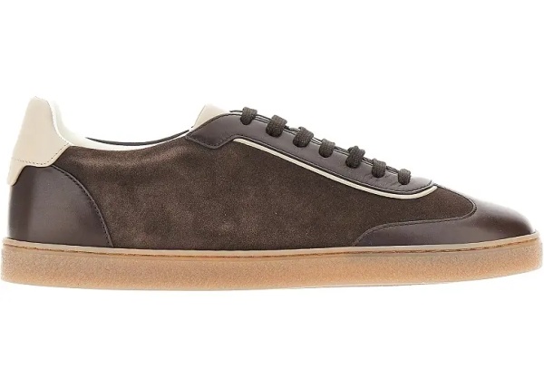 Sneakers Smooth and suede leather sneakers