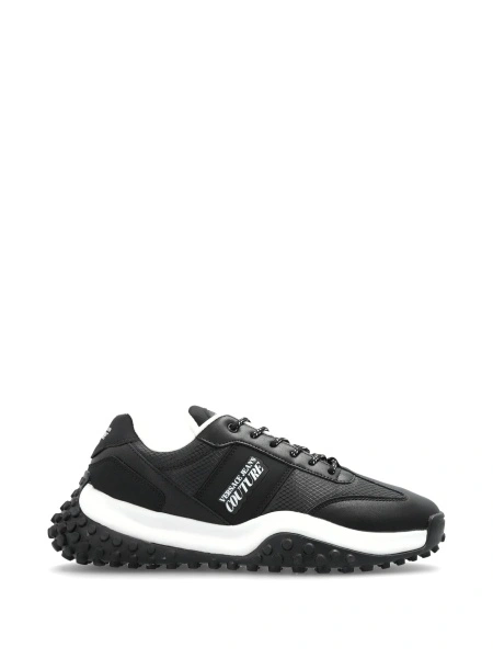 Sneakers Versace Jeans Couture negri din material textil
