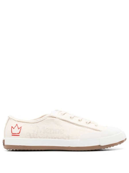 Sneakers Vivienne Westwood neutri din material textil