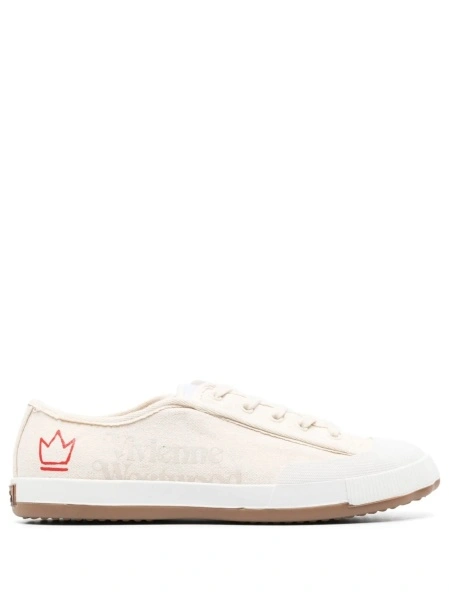 Sneakers Vivienne Westwood neutri din material textil