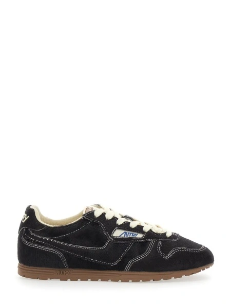 Sneakers 'Windspin Low' Brown Sneaker with Logo on the Side in Suede for Women
