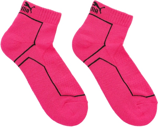 Sosete SKARPETY UNISEX PERFORMANCE QUARTER TRAIN 2-PACK NEON PINK
