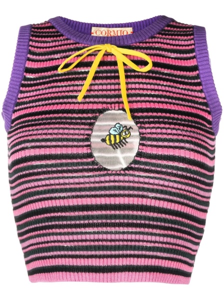 Top tricotat CORMIO roz