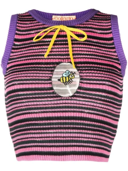 Top tricotat CORMIO roz