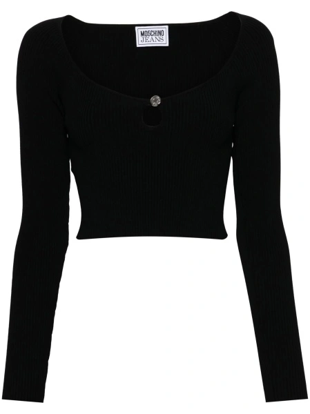 Top tricotat MOSCHINO JEANS negru