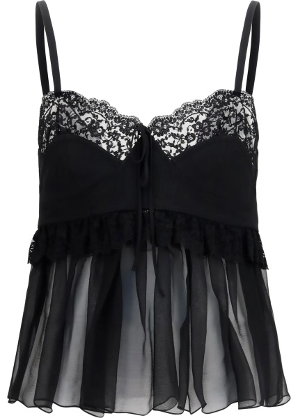 Topuri Crêpe de chine camisole Top