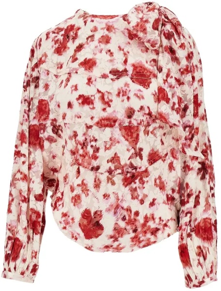 Topuri Printed silk 'Firma' blouse
