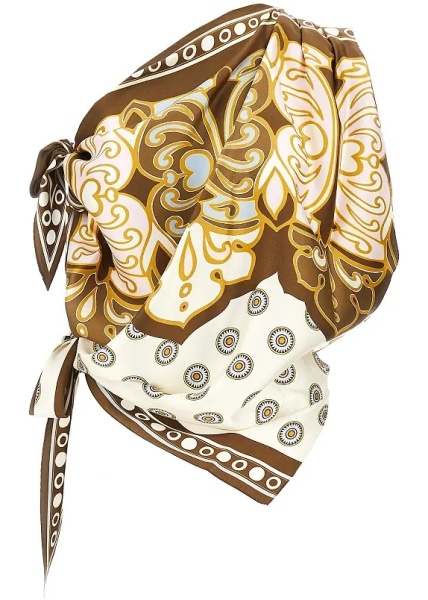 Topuri Silk 'Full-On' Foulard Top