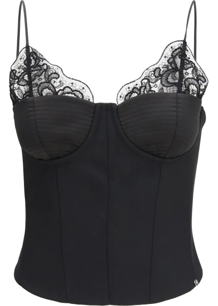 Topuri Wool-blend lace Top