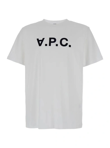 Tricou A.P.C. alb din bumbac