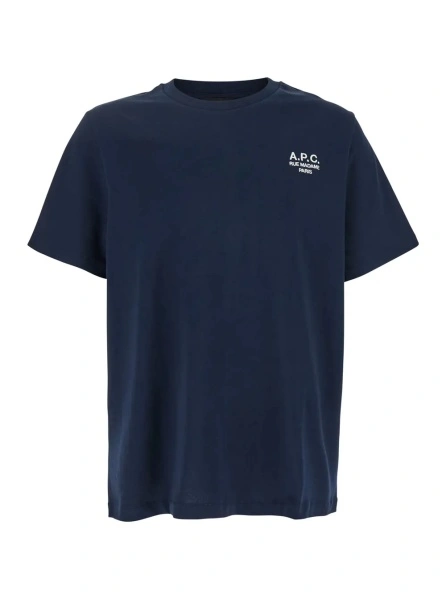 Tricou A.P.C. albastru din bumbac