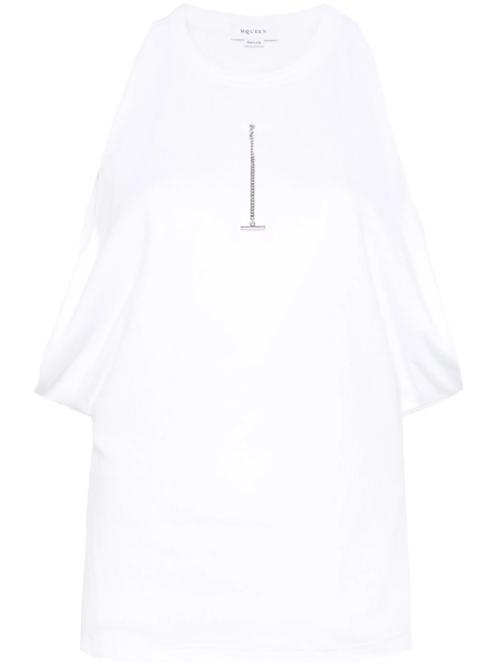 Tricou Alexander McQueen alb