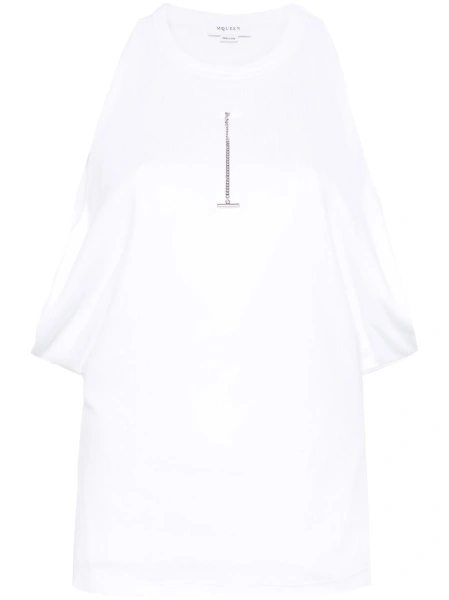 Tricou Alexander McQueen alb