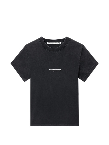 Tricou Alexander Wang negru din bumbac