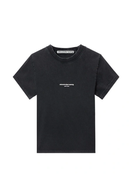 Tricou Alexander Wang negru din bumbac
