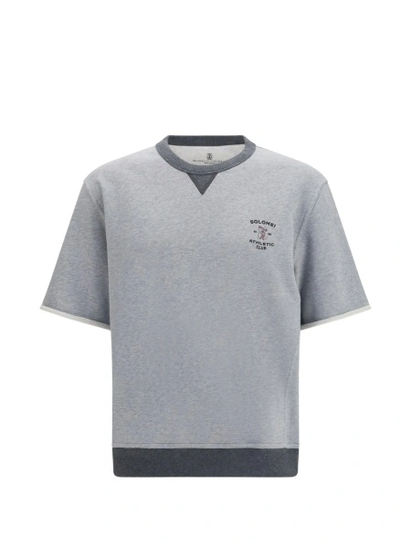 Tricou Brunello Cucinelli gri