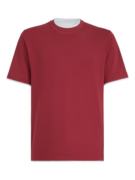 Tricou Brunello Cucinelli rosu