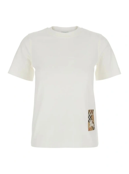 Tricou Burberry alb din bumbac