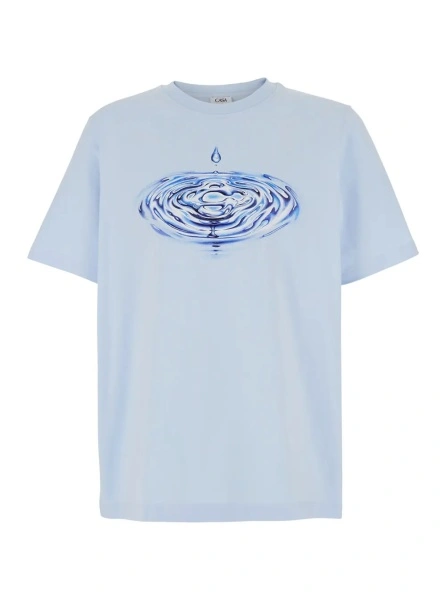 Tricou Casablanca albastru din bumbac