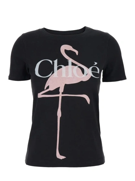 Tricou Chloe negru din bumbac