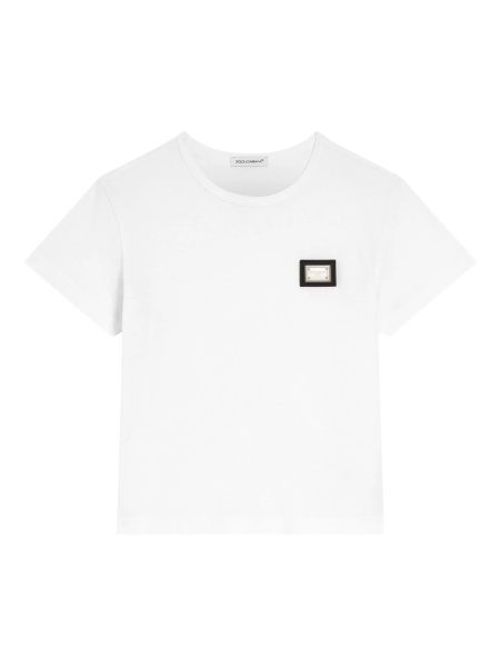 Tricou Dolce & Gabbana alb din bumbac
