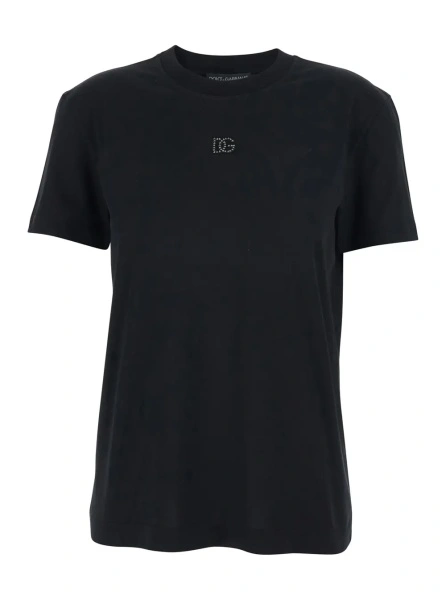Tricou Dolce & Gabbana negru din bumbac