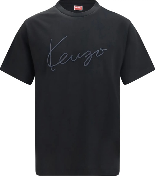 Tricou Embroidered signature cotton T-shirt
