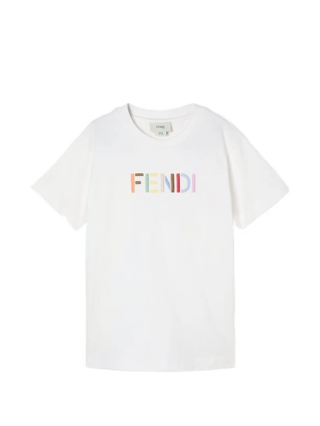 Tricou Fendi alb din bumbac